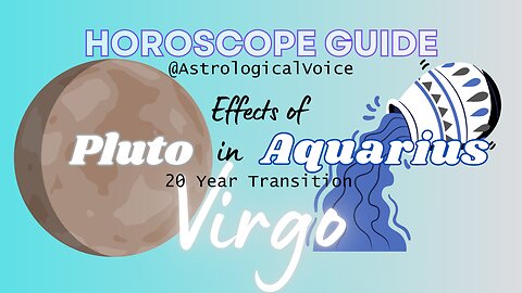 VIRGO: Pluto in Aquarius (November 19, 2024)