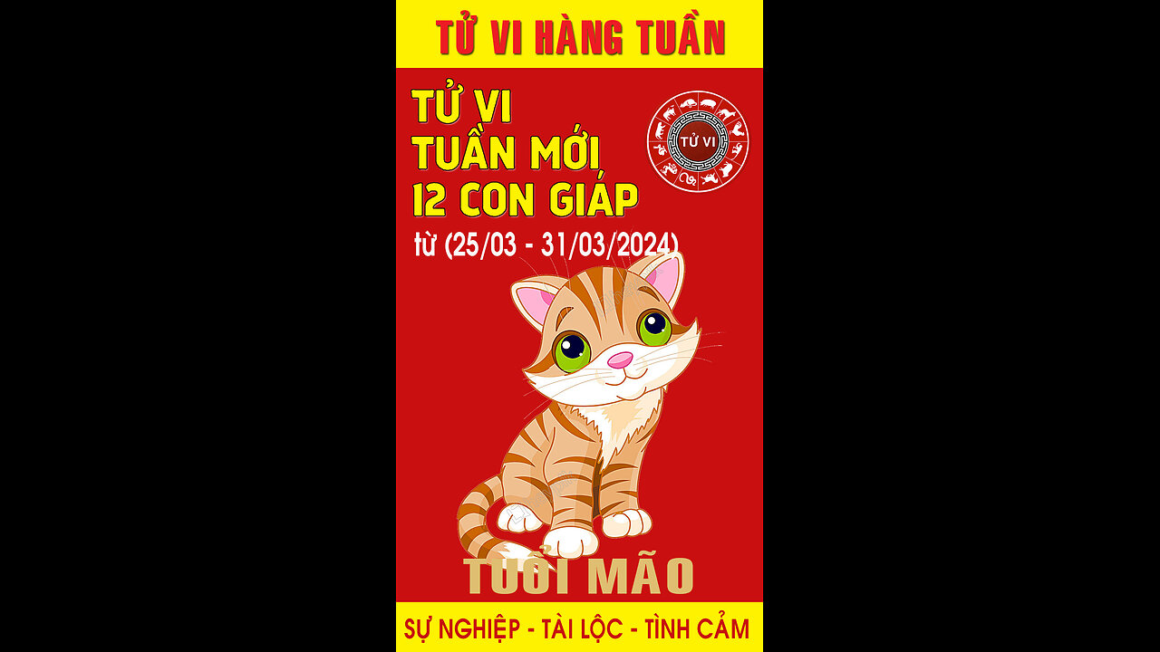 Vận hạn Tuần mới (25.03 - 31.03.2024) của tuổi Mão .