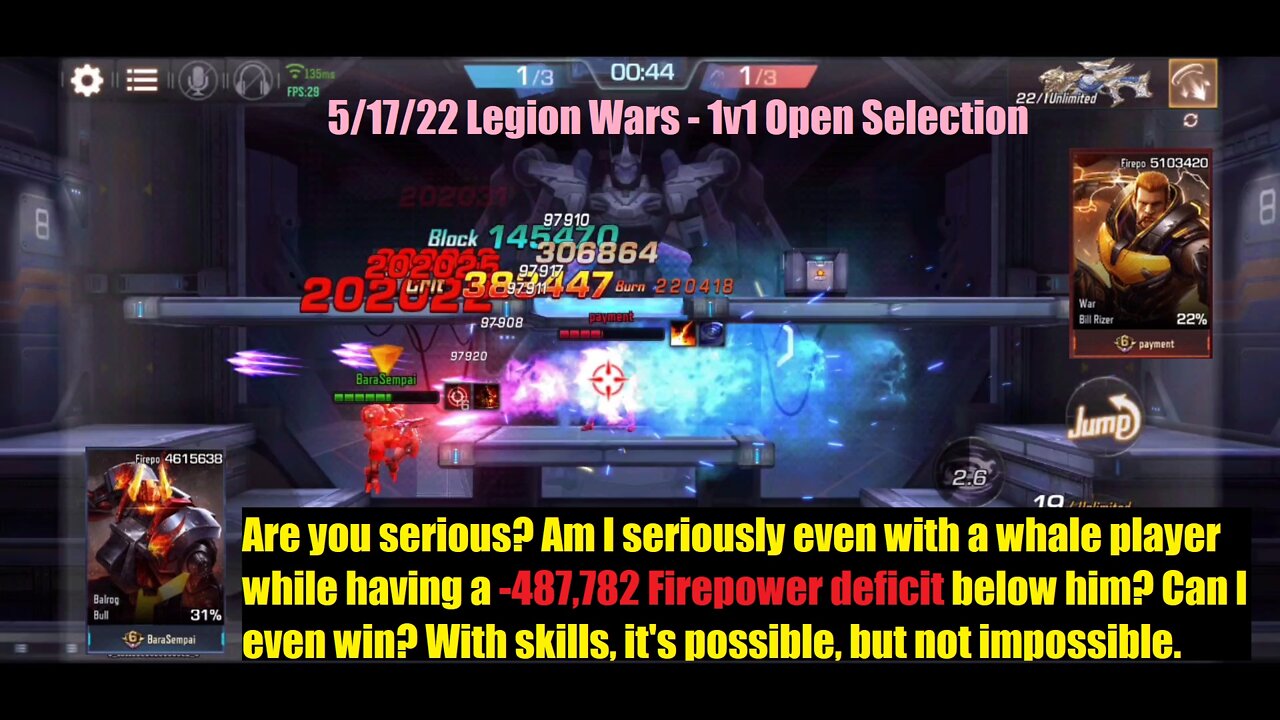 Contra Returns: 5/17/22 Legion Wars - 1v1 Open Selection