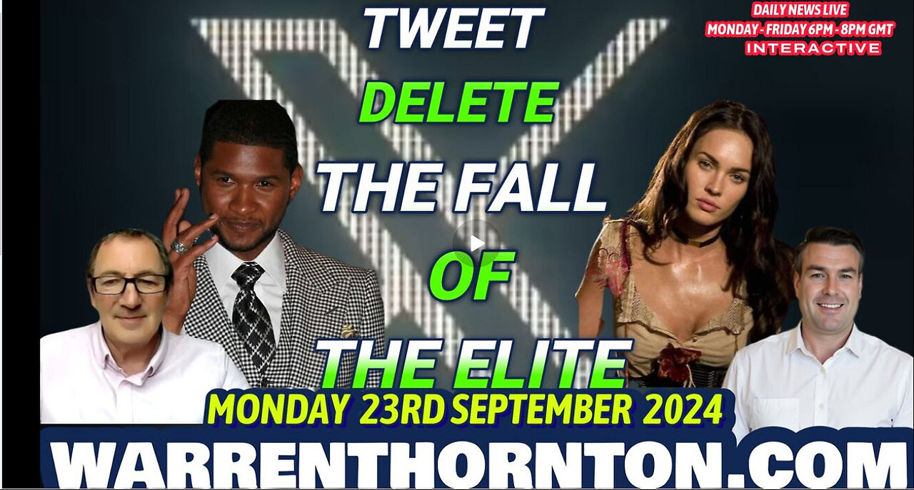 TWEET DELETE, THE FALL OF THE ELITE WITH WARREN THORNTON & PAUL BROOKER