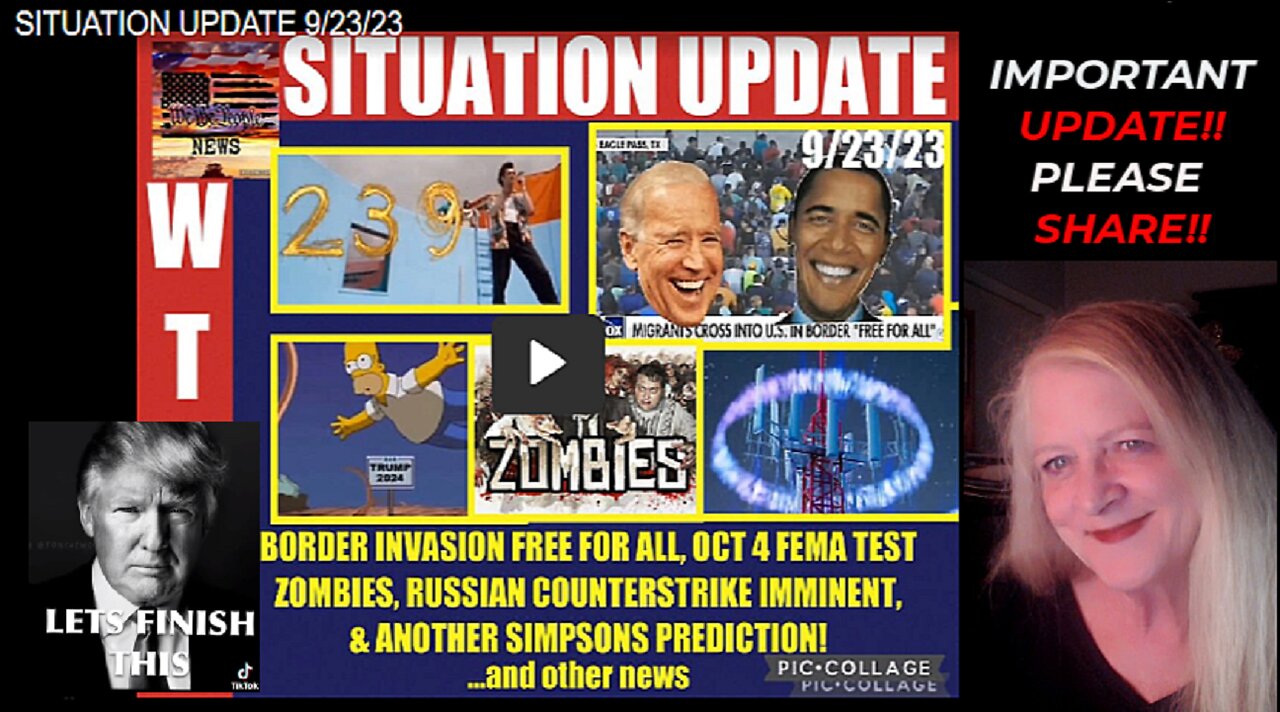 💥💥Border INVASION~Oct 4 FEMA Test~BIDEN'S ARMY Of Illegals~AND MORE!💥💥