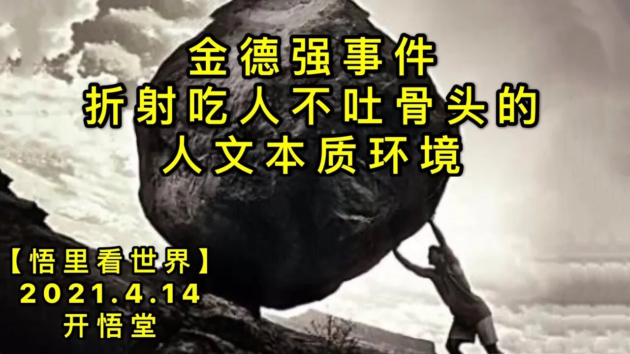 KWT1515金德强事件折射吃人不吐骨头的人文本质环境20210414-4【悟里看世界】
