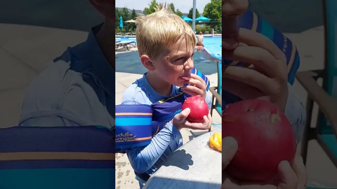 Trying to Eat an Apple with No Teeth 🍎