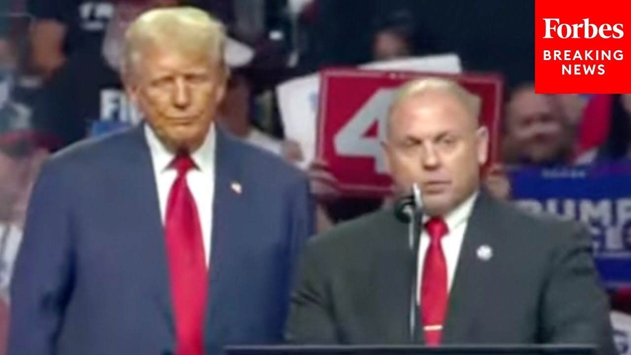 Donald Trump Receives Endorsement From The Arizona Police Association During A Rally In Glendale