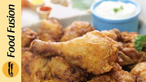 Injected Chicken Broast with Garlic Dip Souce recipe by Food Fussion.