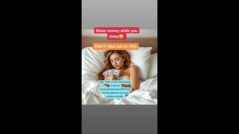 make money while you sleep