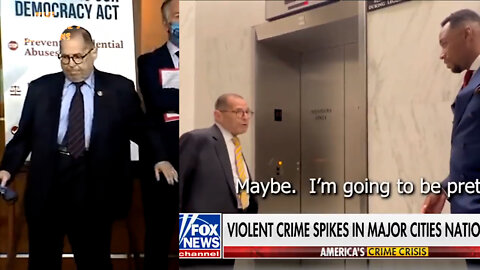 Democrat Jerry Nadler is too busy to answer questions about rising crime: "I’m in a rush."