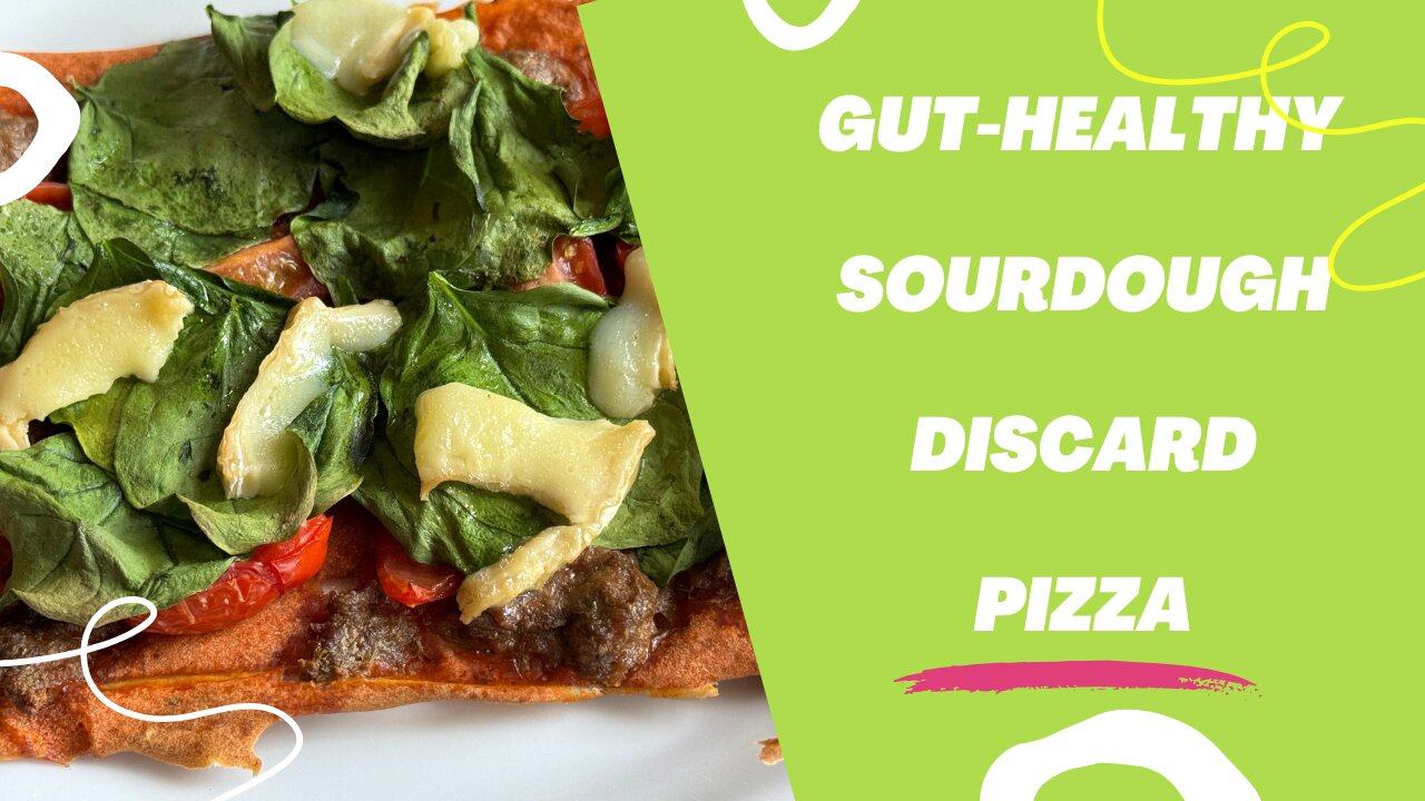 Gut-Healthy Sourdough Discard Pizza | Low-Calorie, Insulin-Resistant Friendly Recipe