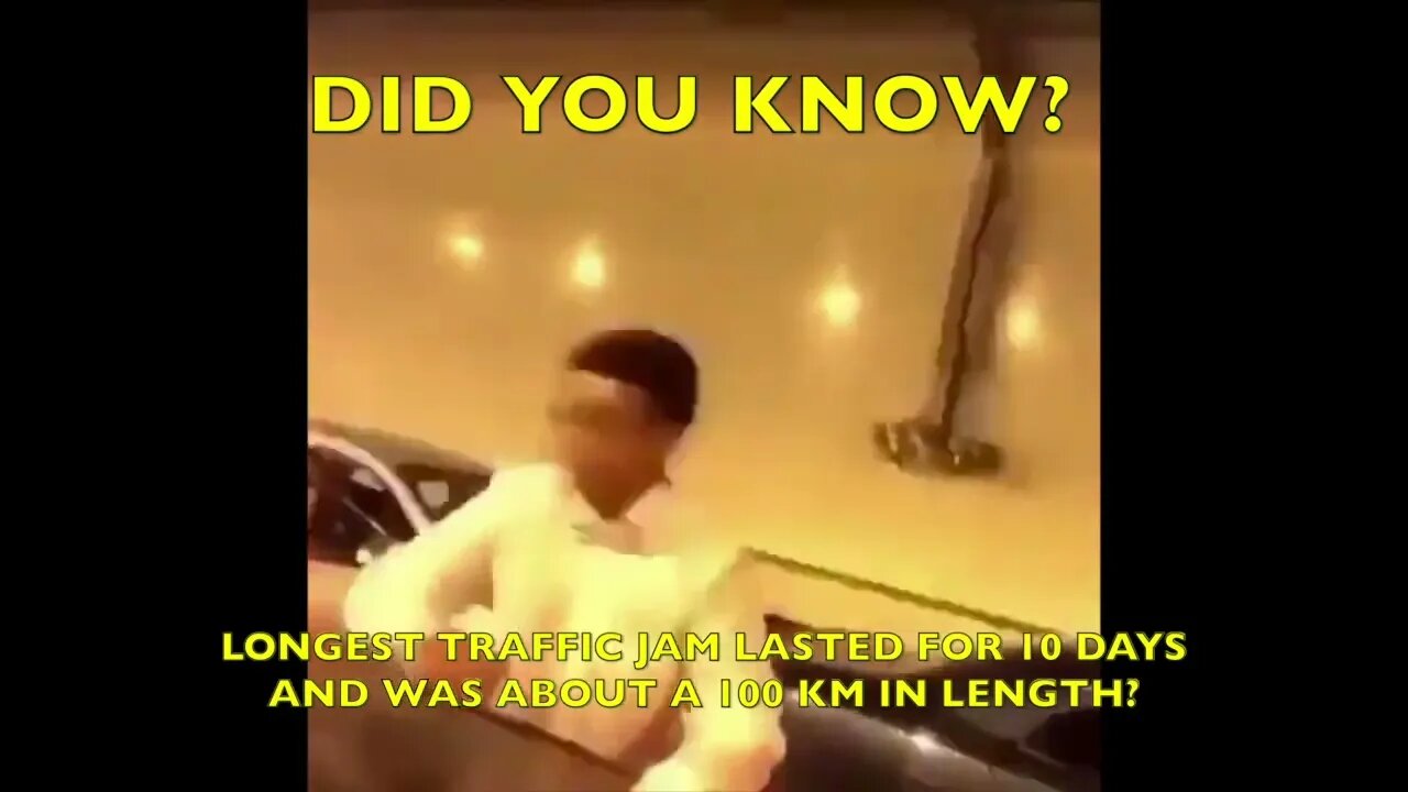 The Longest traffic jam in the world
