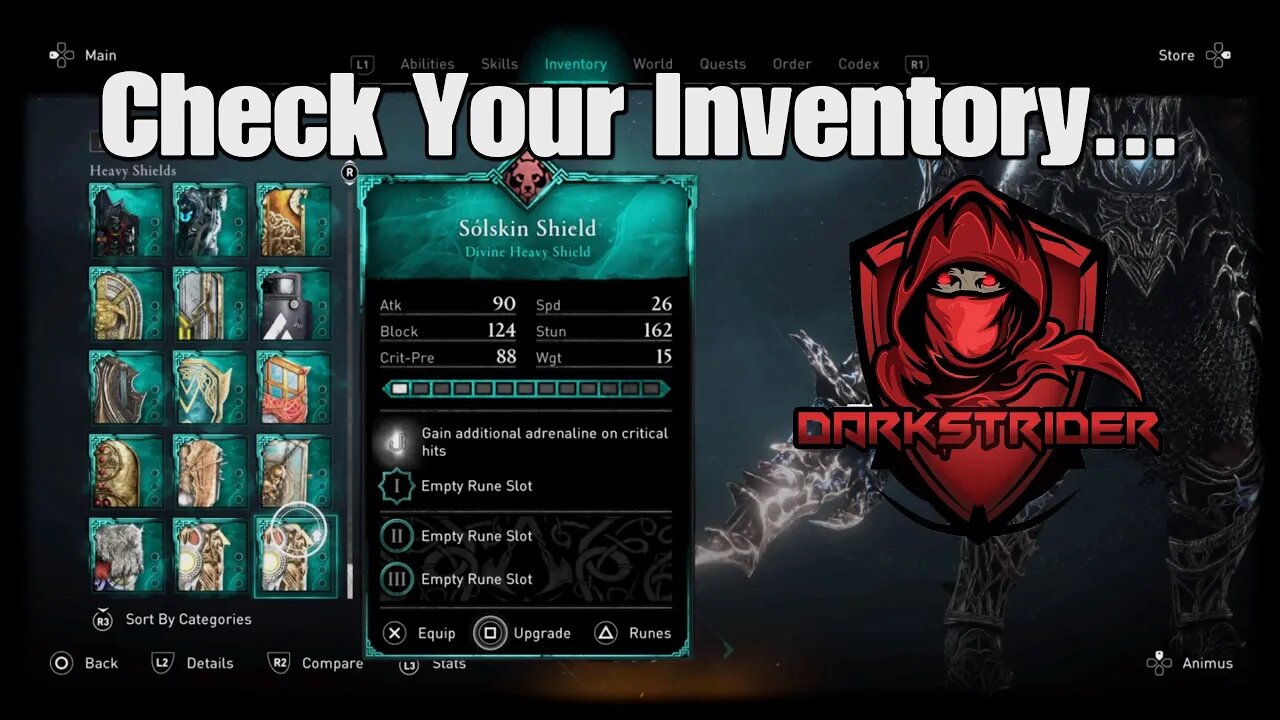 Assassin's Creed Valhalla- Check Your Inventory...