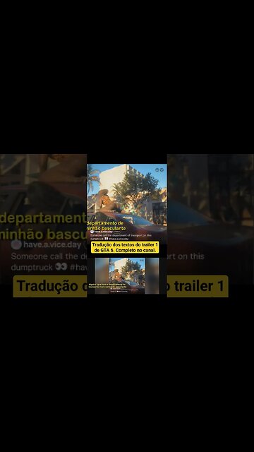 GTA 6 TRADUÇÃO dos Textos do Trailer 1
