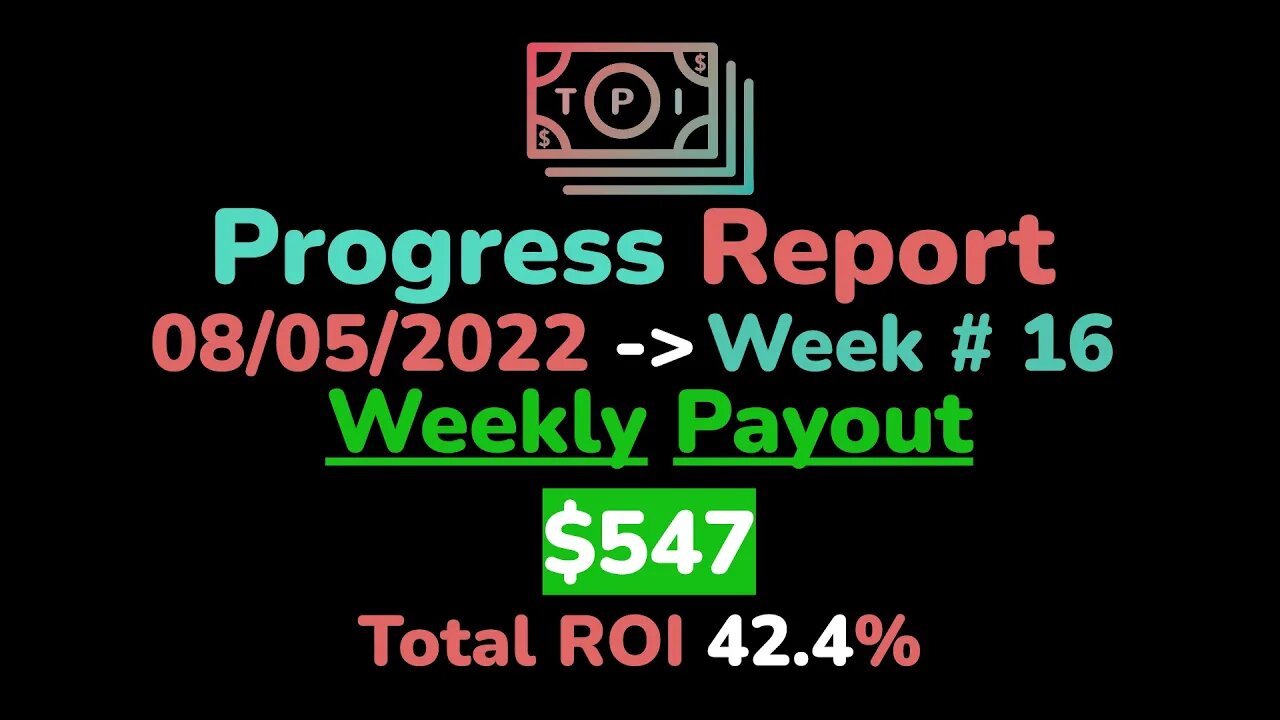 Week#16 Progress Report 8/5/22 ~~ TPI Spotlight Series: NovaTechFX.com