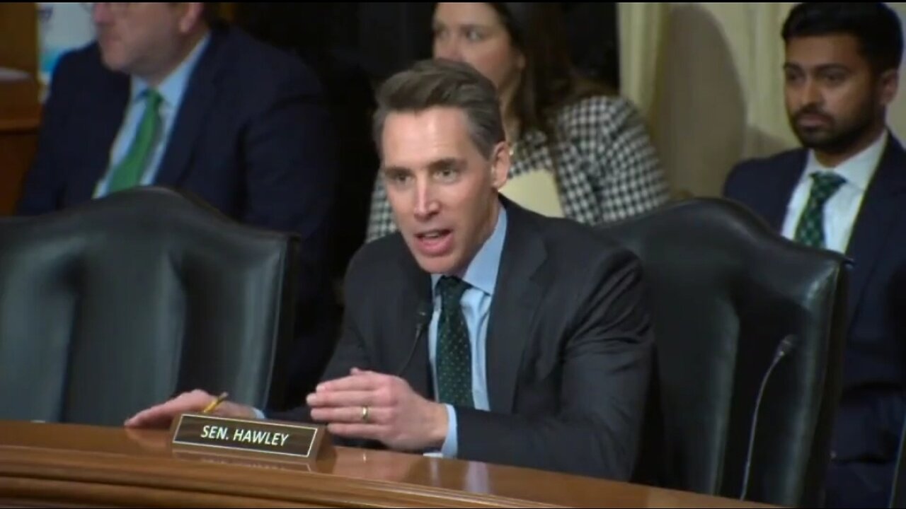 Sen Josh Hawley: This Is Not Acceptable Behavior From Biden Admin!