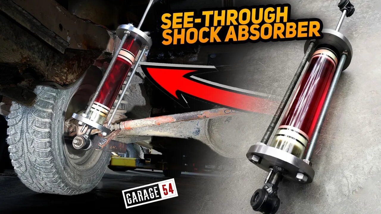 We make a transparent gas-charged shock absorber for a Lada