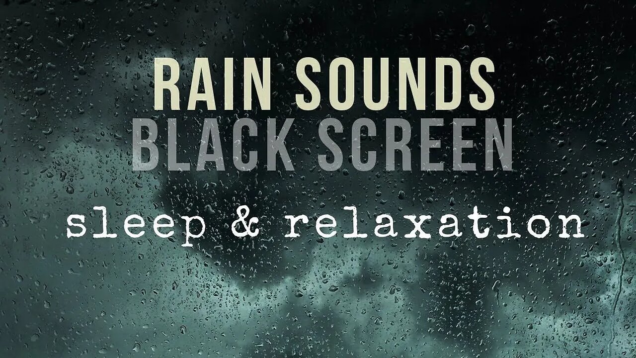 Thunderstorms sounds for sleep - with black screen