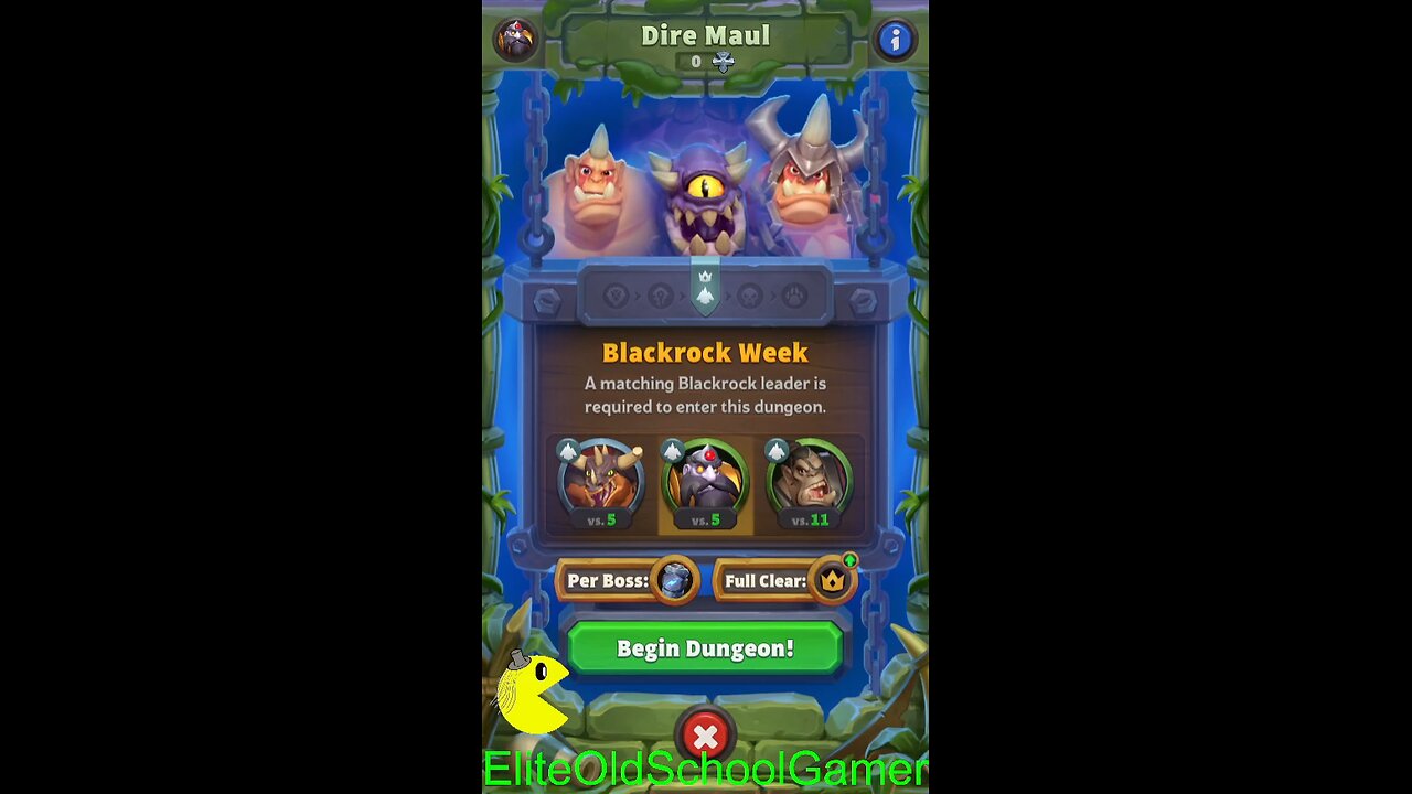 Warcraft Rumble - Dire Maul - Blackrock Dungeon - February/March 2024