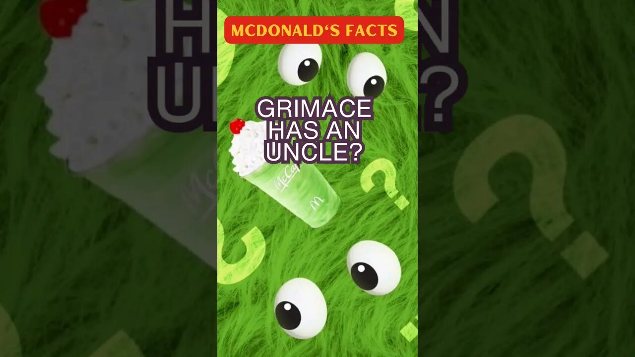 McDonald's Trivia #grimaceshake #grimace #mcdonalds #shamrockshake #youtubeshorts