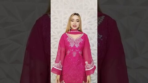 Live with Pakistani New reasonable organza 😍1880 Taka 😱😱#Blue_bell_attire order link 👇#livefest