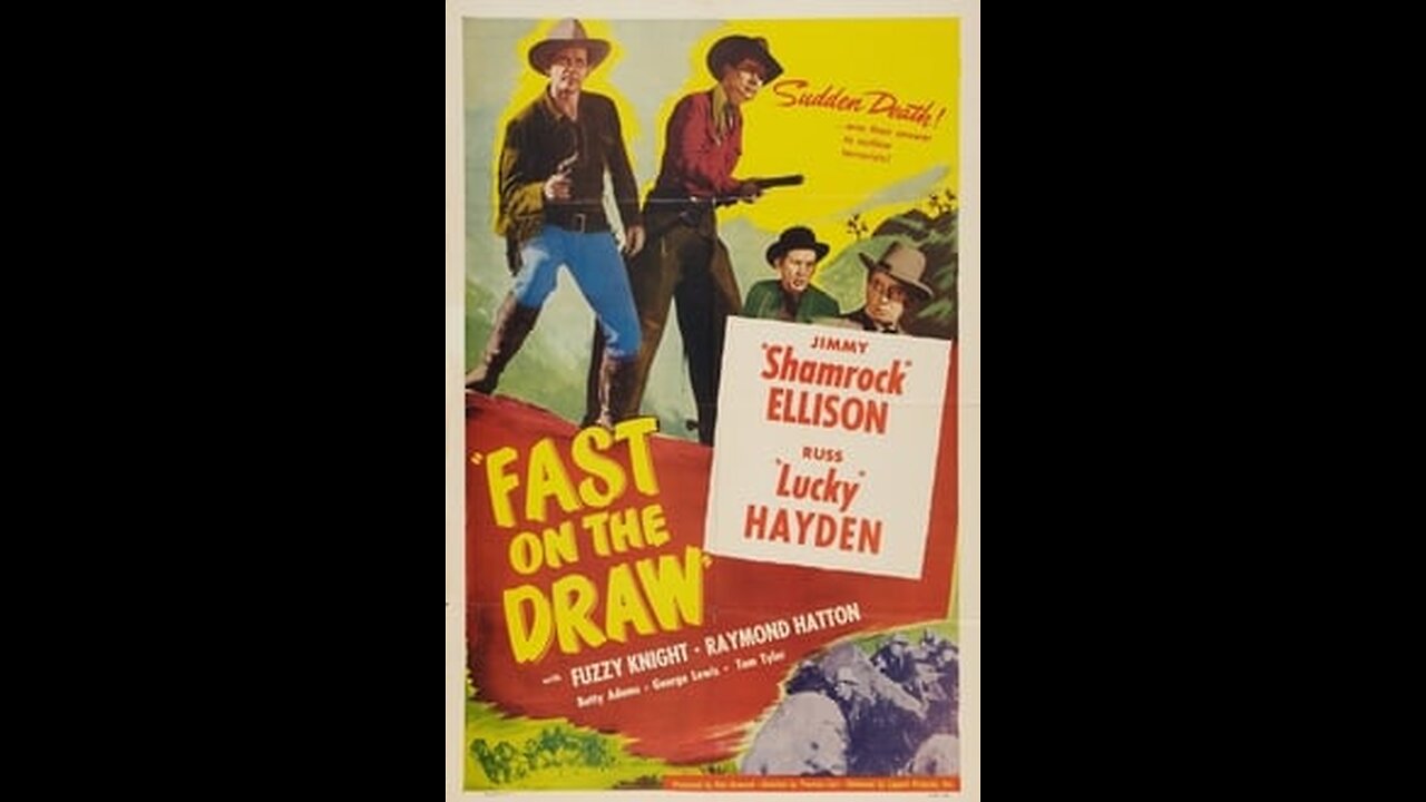 Fast on the Draw 1950 Western Shamrock Ellison, Lucky Hayden Colorized