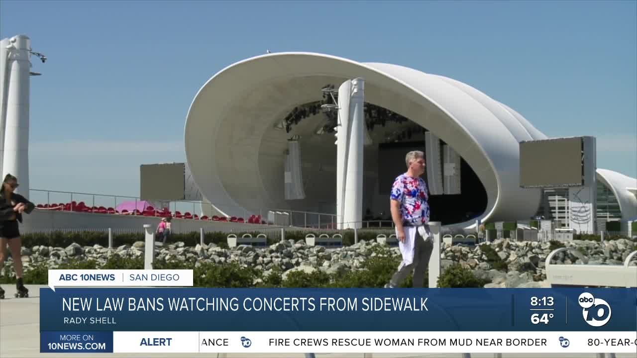 San Diegans react to new law stopping free viewing during Rady Shell events
