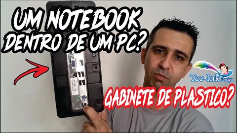 Pc POSITIVO Com Gabinete De Plástico Que Usa Fonte De Notebook. Fiz UPGRADE Com Algumas ADAPTAÇÕES