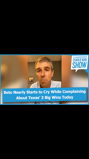 Beto Nearly Starts to Cry While Complaining About Texas’ 3 Big Wins Today