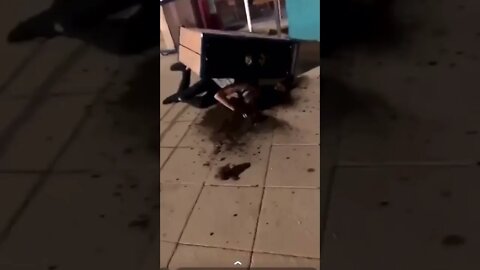 Lad Takes A Fall And Pulls Everything Down Around Him