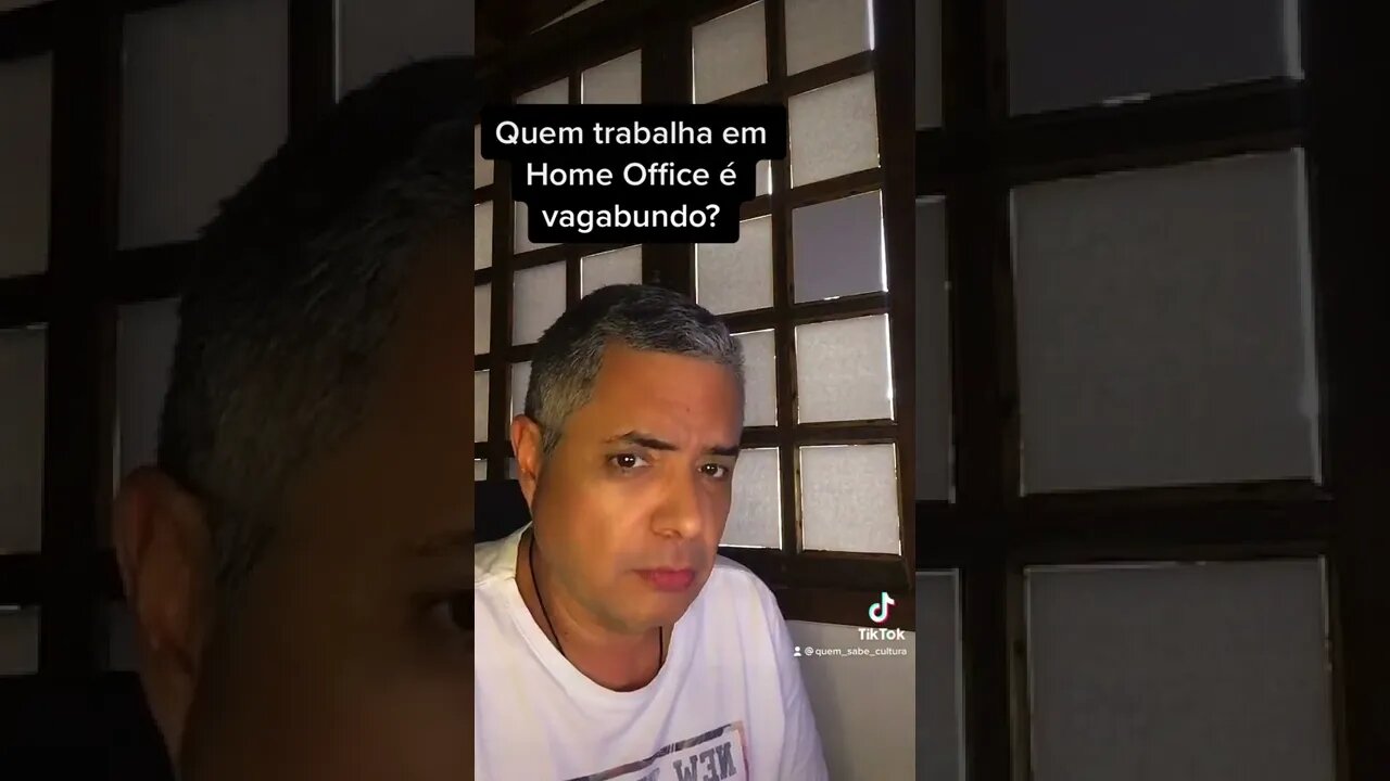Quem trabalha de casa é vagabundo? #shorts #short #youtubeshorts #shortsvideo #bangu
