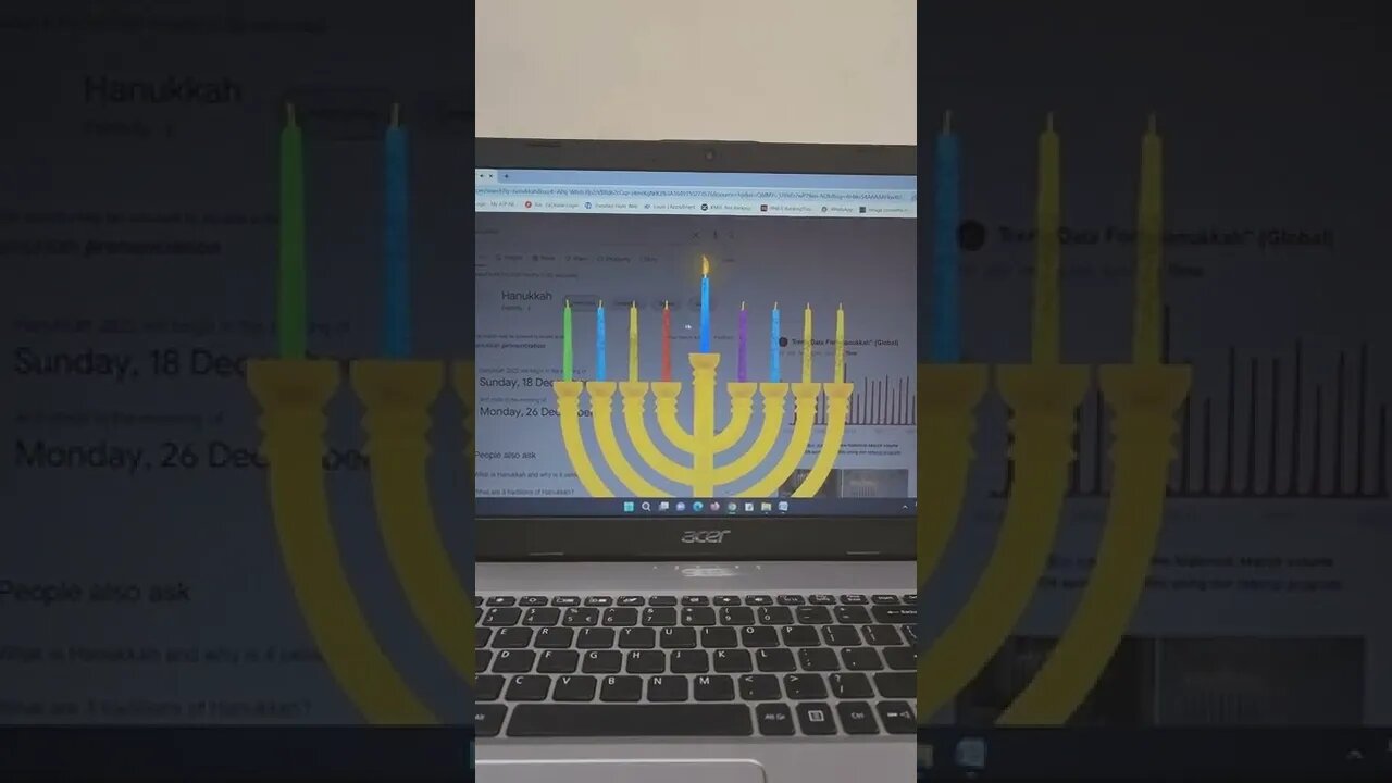 Google tricks no.88 (hanukkah) #shorts #youtubeshorts