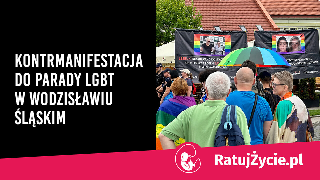 Kontrmanifestacja do parady LGBT w Wodzisławiu Śląskim