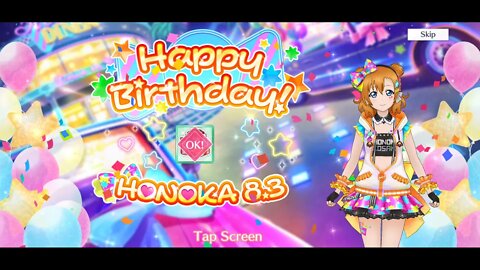 Niver da Honoka em LL!SIFAS ._.