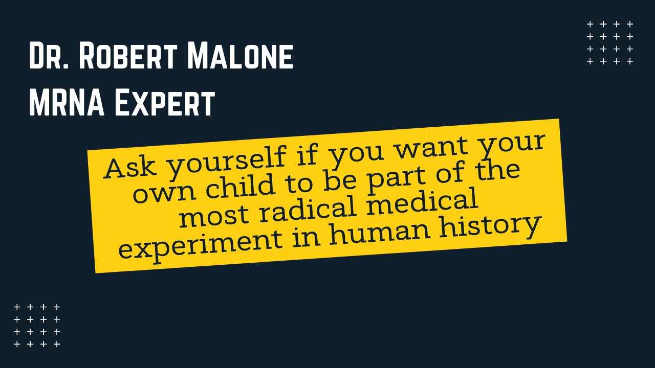 Dr. Malone: Before You Inject Your Child