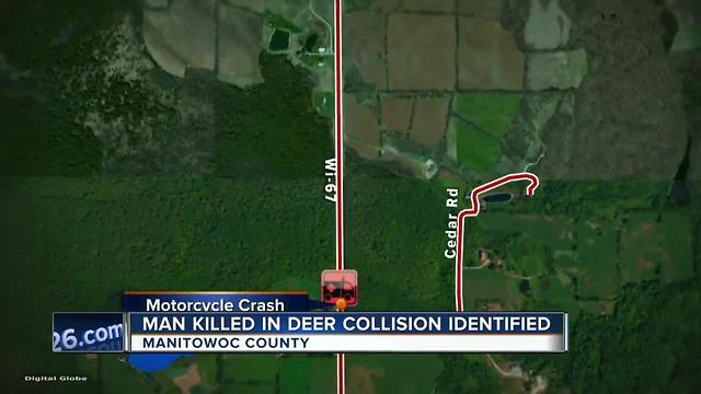 Manitowoc man killed in motorcycle crash with deer