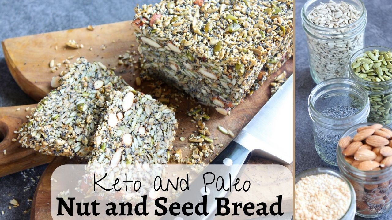 Easiest Keto/Paleo Bread - Tastes like Pumpernickel Bread