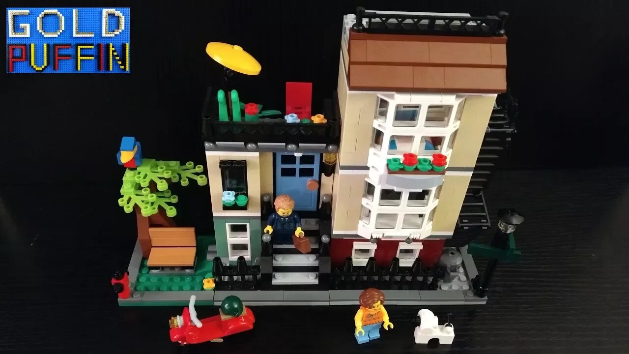 Lego Creator Park Street Townhouse - Speed build 31065 | Gold Puffin Lego Animation