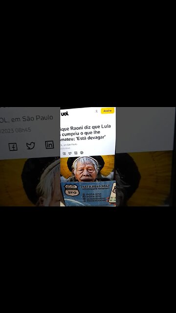 Cacique reclama do governo