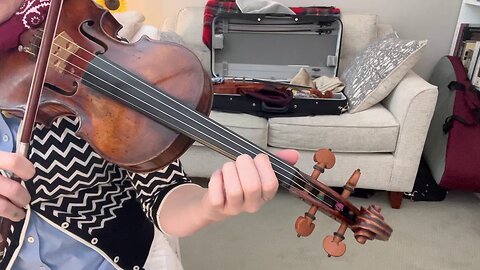 D Harmonic Minor Scale Violin Tutorial