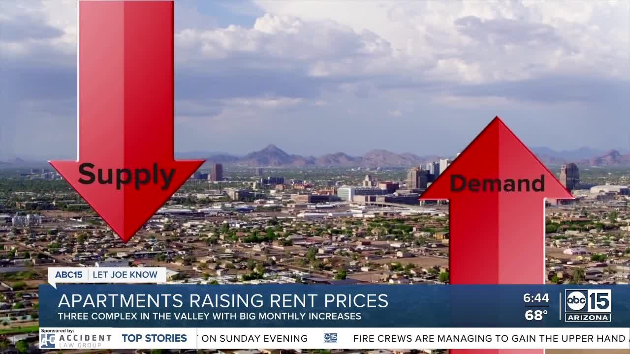 How much did your rent go up? 3 Valley complexes with big increases