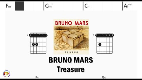 BRUNO MARS Treasure - (Chords & Lyrics like a Karaoke) HD