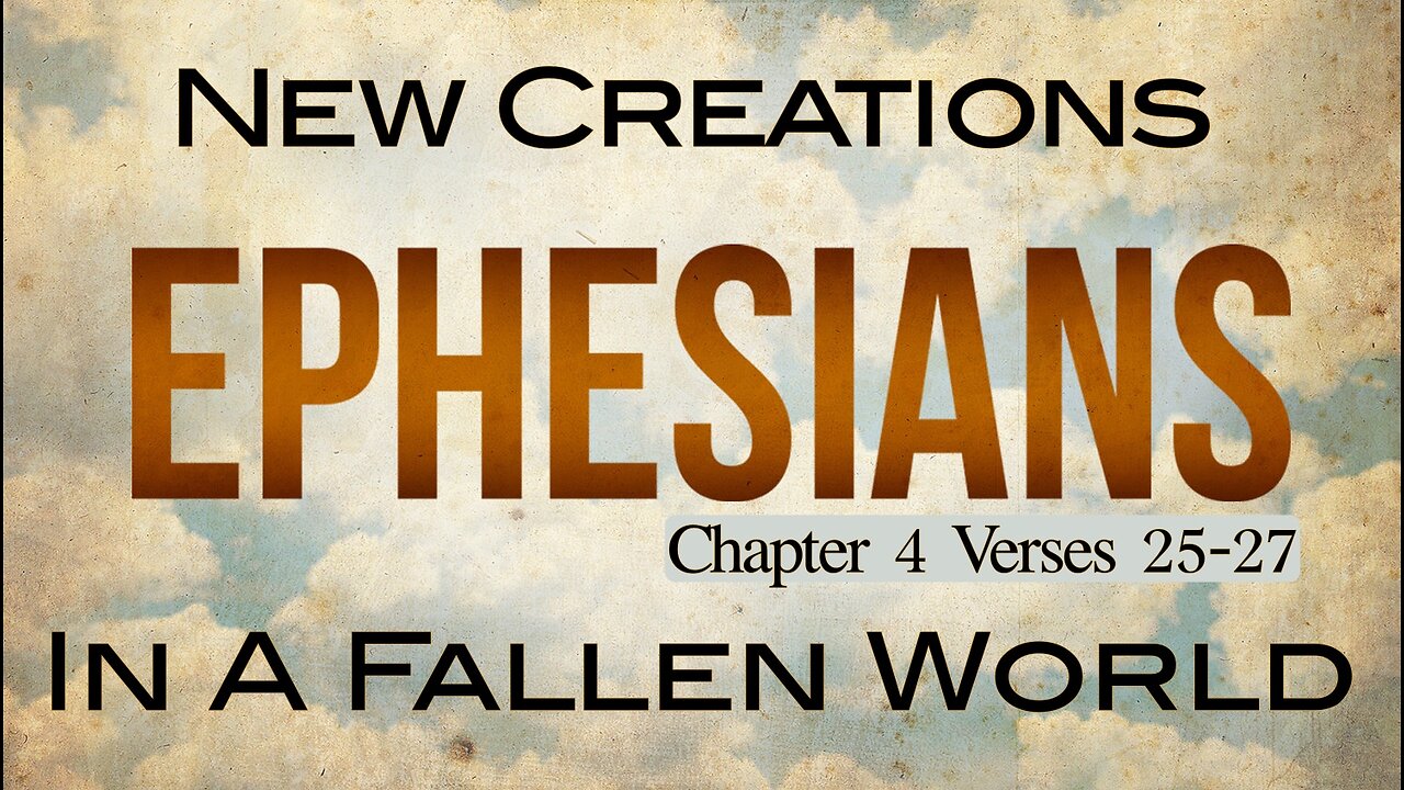 CFC Sunday Sermon - December 10, 2023 - New Creations In A Fallen World