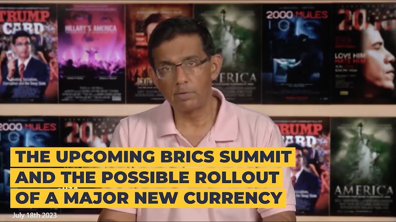 Dinesh D'Souza | D'Souza On the New Gold-Backed BRICS Currency | "Alot of Countries Think It Is Safer to Do Business w/ China & Russia Than to Rely On the U.S. Dollar. Times Like These Are When Concerned Savers Like Me Turn to Gold.&quo