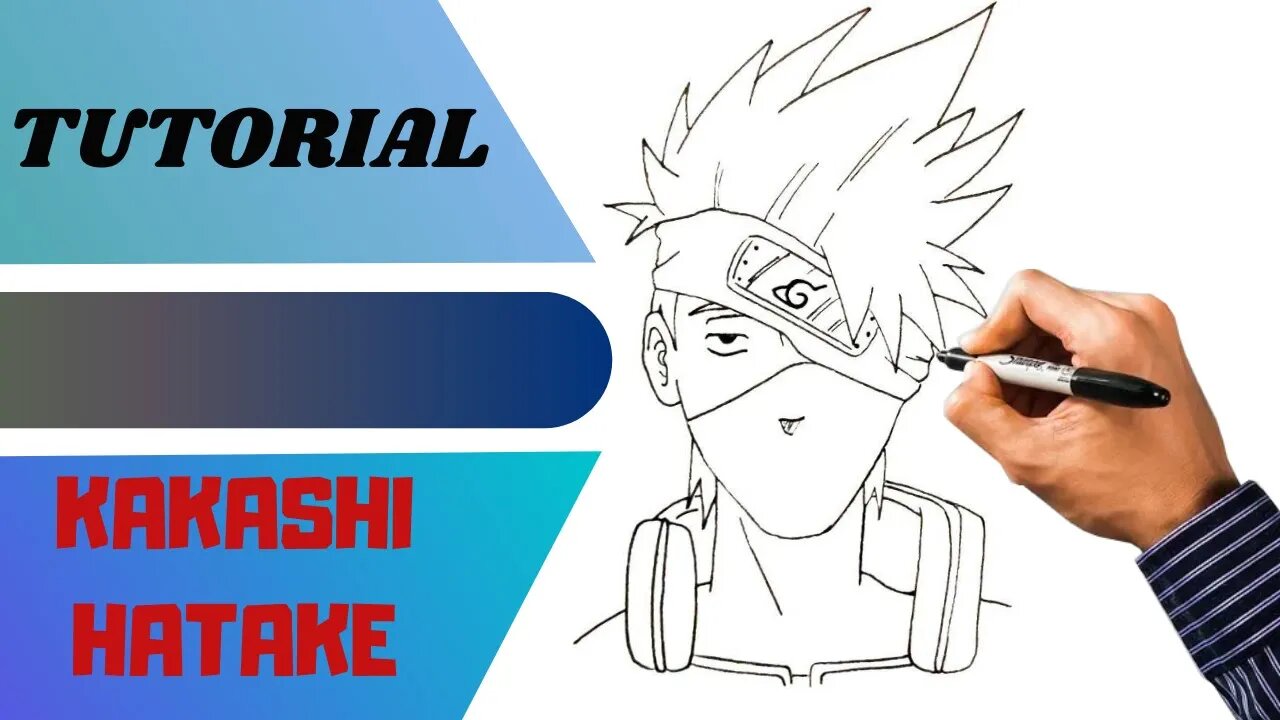 Como Desenhar o Kakashi Hatake Passo a Passo