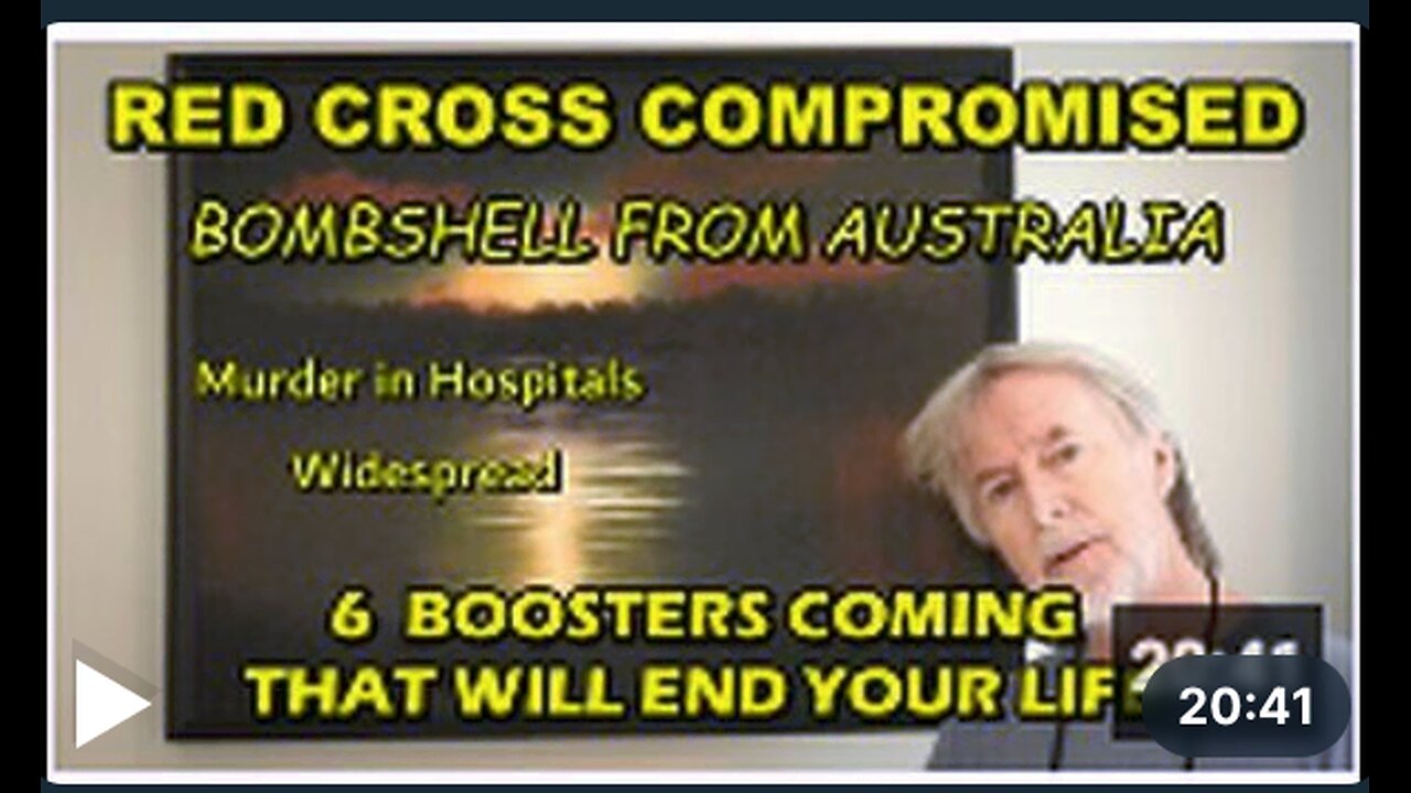 Australia BOMBSHELL - Red Cross compromised and accepting tainted Blood - 6 deadly BOOSTERS coming