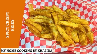 Crispy & Spicy Potato Fries at Home