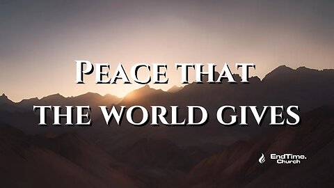 Peace that the world gives (Live Service 2024 November 4)