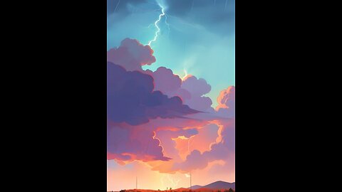 Wind, Rain *distant Thunder SLEEP MUSIC 12 HR [DARK SCREEN]