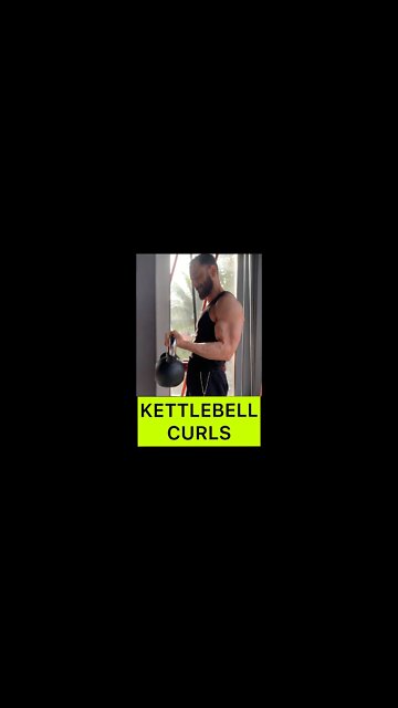 KETTLEBELL BICEP CURL | Kettlebell Workout #shorts
