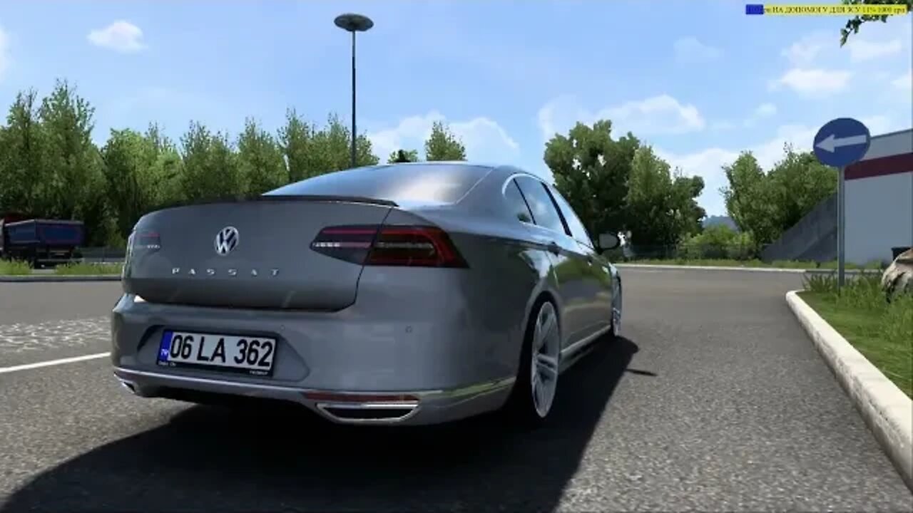 озеро Вертерзее, Австрія - Lake Werthersee, Austria . VW Passat B 8 . Euro Truck Simulator 2