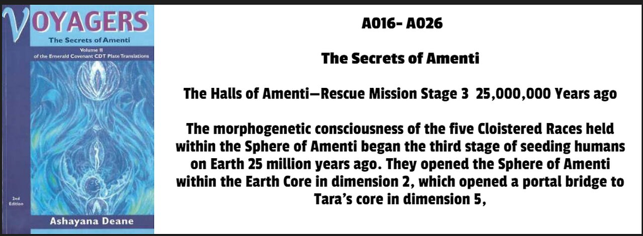 The Halls of Amenti—Rescue Mission Stage 3 25,000,000 Years ago