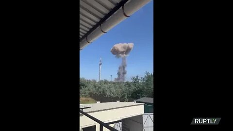 Several munitions explode at Saki airfield in Novofedorovka, Crimea